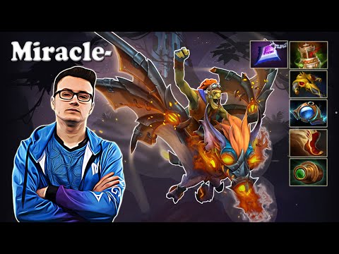 Miracle - Batrider Midlane | Dota 2 7.29d Gameplay