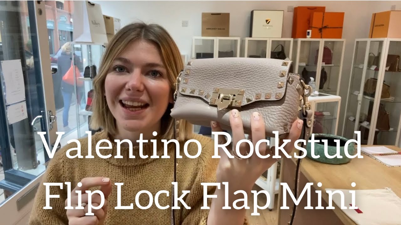 Valentino Rockstud Flip Lock Flap Mini Bag Review