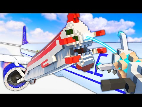Plane Engine vs Reaper Leviathan - Teardown Mods Gameplay