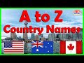 A To Z Country Name ABC Countries For Toddlers Learn Alphabet With Countries And Flags