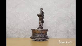 Ludwig van Beethoven – hrací skříňka, soška hudebníka, umělecká dekorace, Veronese WU76170A4