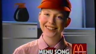 1989 Mcdonald&#39;s &quot;Menu Song - 2nd Version&quot; TV Commercial