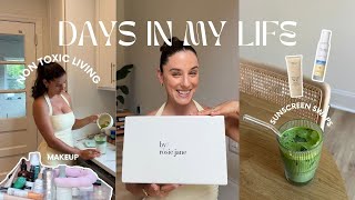 Download lagu NON TOXIC DAYS IN MY LIFE 🤍non toxic makeup routine, low tox sunscreen finds, house flip update mp3