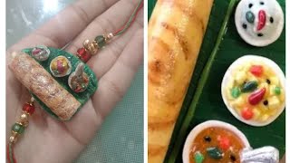 DIY Dosa Rakhi ( clay ) 😘😊😋
