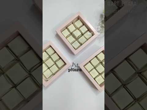 chocolate Boxes 🍫🍫 #chocolate #whitechocolaterecipe #tuttifruti