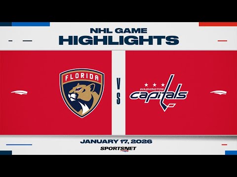 NHL Highlights | Panthers vs. Capitals - January 17, 2026
