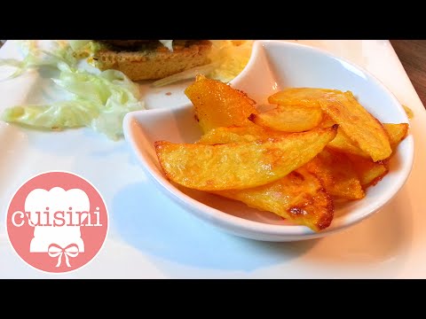 POMMES selber machen im Backofen | REZEPT Knusprige Ofenpommes mit Tapiokastärke - CUISINI