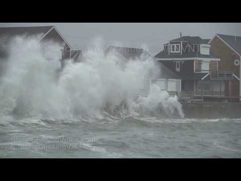Scituate, MA Noreaster Huge Waves, Storm Surge, and Flooding - 10/27/2018