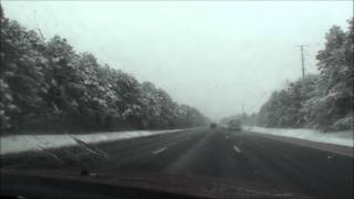 preview picture of video 'AC Expressway drive in the 1/8/11 snow storm'