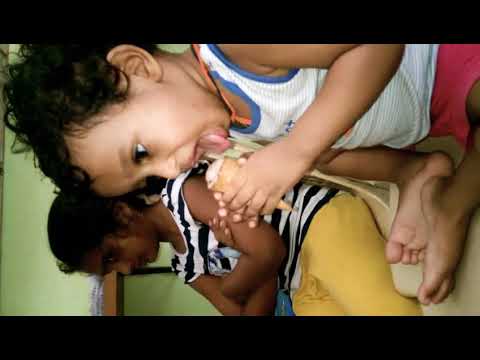 Divya Ruthwik and Ruthika ice cream