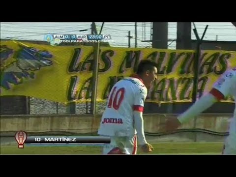 Gol Gonzalo Martínez - Almirante Brown 0 Vs Huracan 1 - B Nacional 2013/14 - 42da Fecha