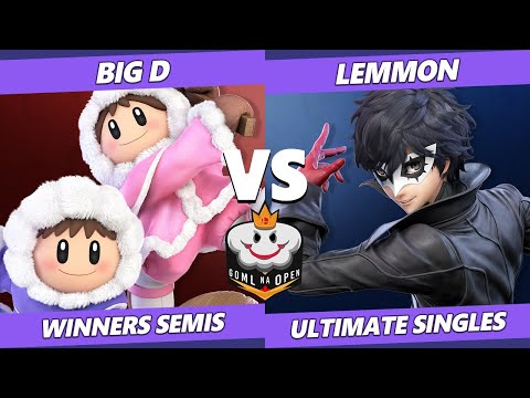 GOML NA Open CA West Winners Semis - Big D (Ice Climbers) Vs. Lemmon (Joker) Ultimate SSBU