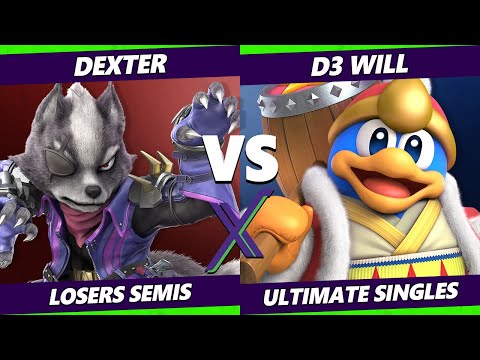 S@X 421 Losers Semis - Dexter (Wolf) Vs. D3_Will (Dedede) Smash Ultimate - SSBU