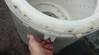 Part 3: Repairing "Free" GE Washer by Replacing The Drum Mounting Hub - Model # WDSr2080DAWW