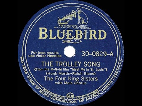 1944 King Sisters - The Trolley Song (a cappella)