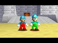 DS Ice Mario And Ice Luigi In Super Mario 64 Full Game Walkthrough