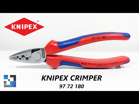 Antgalių užspaudimo replės KNIPEX 9772 video