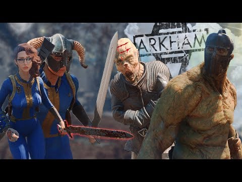 Fallout 4 - HORROR ISLAND - New Enemies, New Weapons & Arkham Asylum