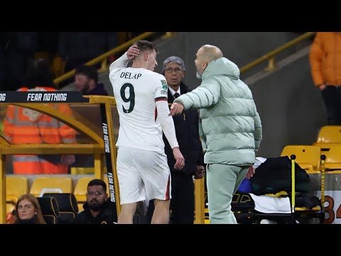 Liam Delap red card, Enzo Maresca Mad vs Wolves vs Chelsea 3-4 Match Highlights, Delap RED