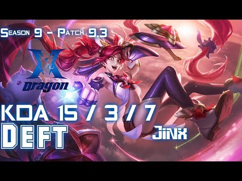 KZ Deft JINX vs SIVIR ADC - Patch 9.3 KR Ranked