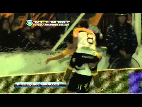 Gol Ezequiel Miralles Olimpo 1-0 San Lorenzo