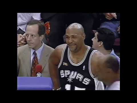 NBA Finals 1999 Game 4 New York Knicks vs. San Antonio Spurs Latrell Sprewell vs. Tim Duncan