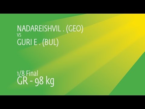 1/8 GR - 98 kg: E. GURI (BUL) df. R. NADAREISHVIL (GEO), 3-2