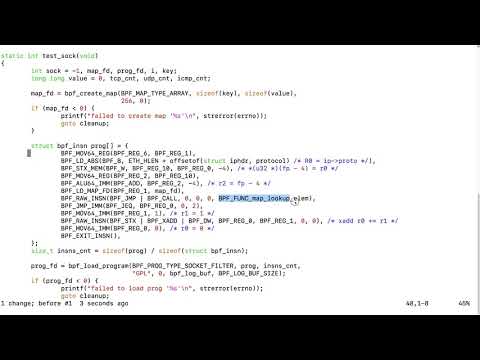 Linux BPF bytecode example