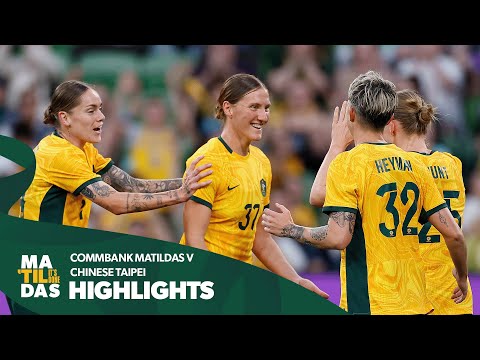 CommBank Matildas v Chinese Taipei | Highlights | International Friendly #1