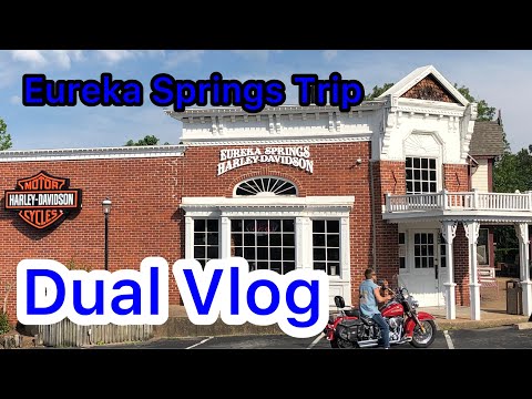 Eureka Springs Trip! Dual vlog. Harley-Davidson Roadking, Honda Fury
