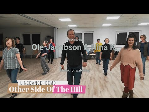 Other Side Of The Hill - intermediate Linedance by Ole Jacobson&Nina K.  (Original Line Dance Demo)