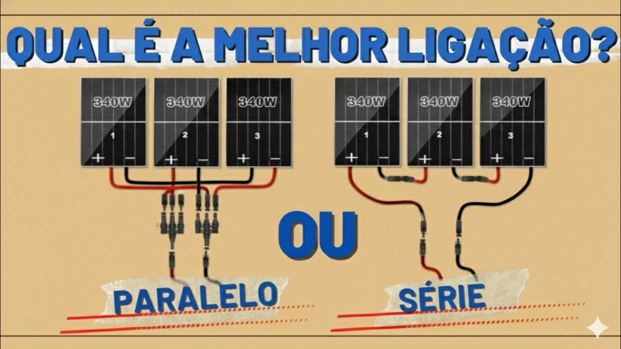 When is it MORE ADVANTAGE to connect the SOLAR PANELS in SERIES or in PARALLEL???