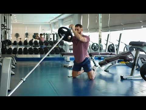 kneeling landmine Chest Press