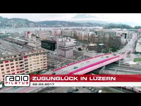 Exklusive Luftaufnahmen: Zugunglück im Bahnhof Luzern