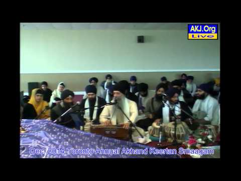 080 Toronto Dec. 2014 Smaagam - Saturday Morning Keertan - Bh. Harpreet Singh Jee Toronto