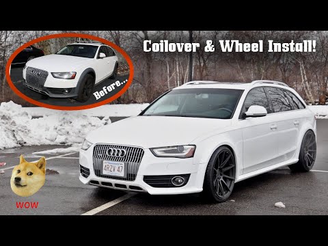 H&R Coilovers and New Wheels TRANSFORM my 250k Mile Allroad!