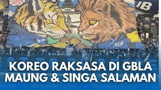 Download lagu KEREN! Koreo Maung & Singa Salaman Berkibar di Tribun Timur Momen Awali Laga Persib vs Aremania mp3