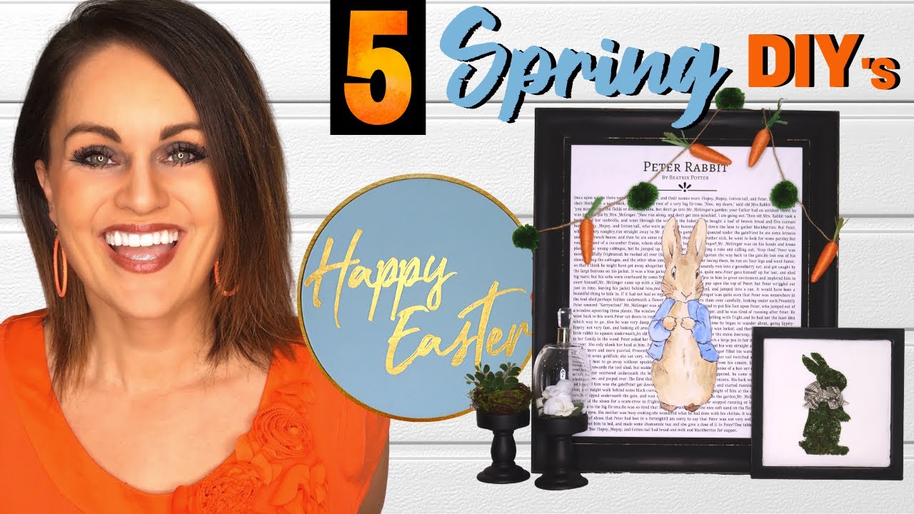 ⭐5 Way COOL, Dirt CHEAP Spring DIY DECOR Ideas on a Dollar Tree Budget!