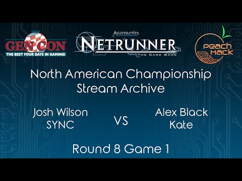 Netrunner - SYNC vs. Kate - GenCon 2016 NA Championship - Round 8 Game 1
