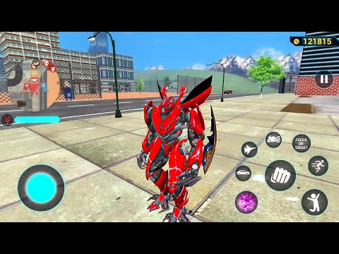 Red Mirage Multiple Transformation Jet Robot Car Game - Android Gameplay