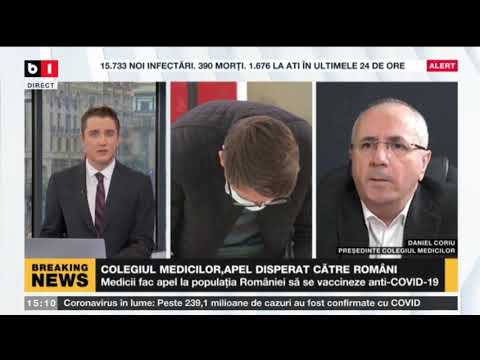 STIRI ORA 15.00 CU STEFAN PASCUTA - COLEGIUL MEDICILOR, APEL DISPERAT CATRE ROMANI