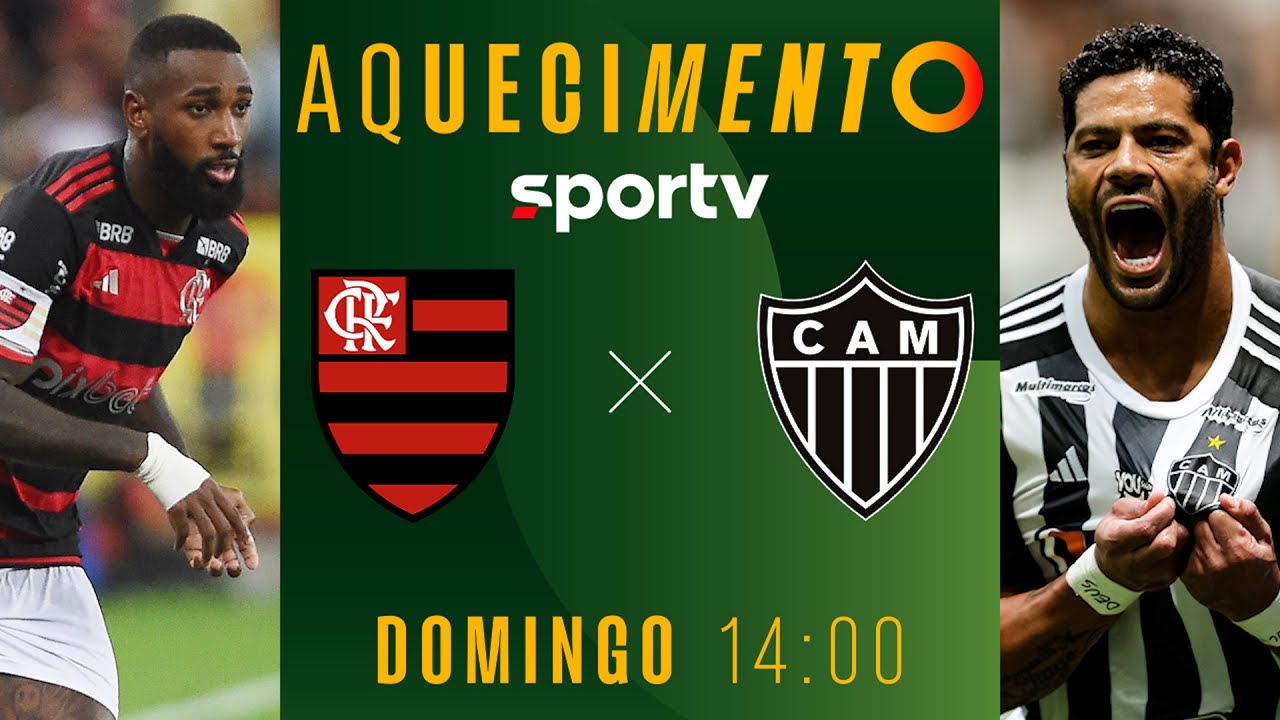FLAMENGO X ATLÉTICO-MG | AQUECIMENTO AO VIVO COM IMAGENS | FINAL COPA DO BRASIL 2024 | #live |sportv