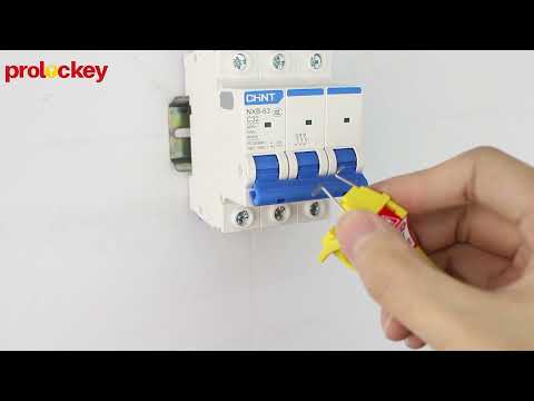 LOTO Pin Set Circuit Breaker Electrical Lockout Device for MCB MCB Panel Safety
