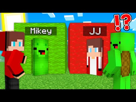 JJ and Mikey FOUND JJ and MIKEY DOORS in Minecraft Secret Challenge Maizen Mizen JJ Mikey