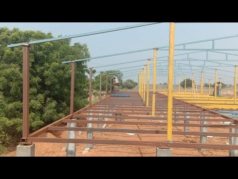 goat farm construction work I Goat farming I Goat flooring shed design
