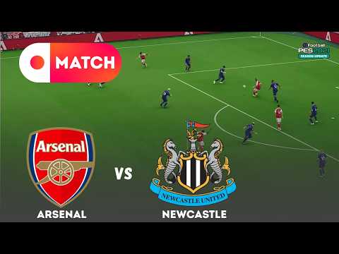 ARSENAL vs NEWCASTLE UNITED | League 2026 Match Simulation | eFootball PES 21 Gameplay