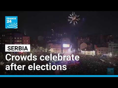 'Serbia is free': Belgrade erupts in celebration after Vucic's defeat