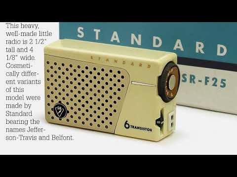 What does this radio have to do with the Regency TR-1? Standard SR-F25 transistor radio Japan