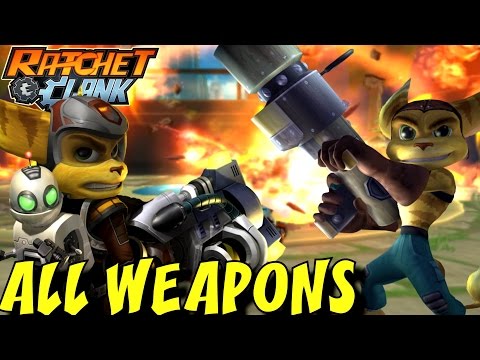 Ratchet and Clank 1, 2 & 3 - All Weapons