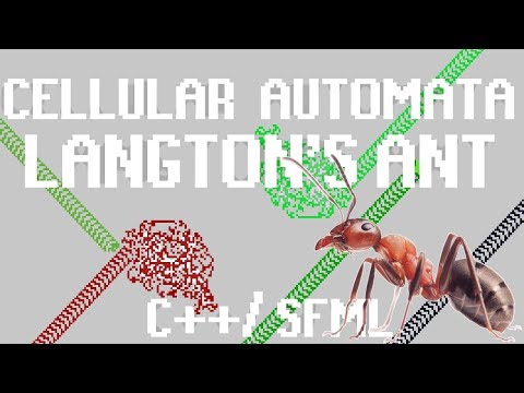 Coding "Langton's Ant" Cellular Automaton in C++/ SFML